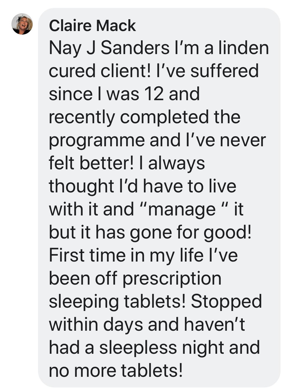 Linden Method review testimonial 183