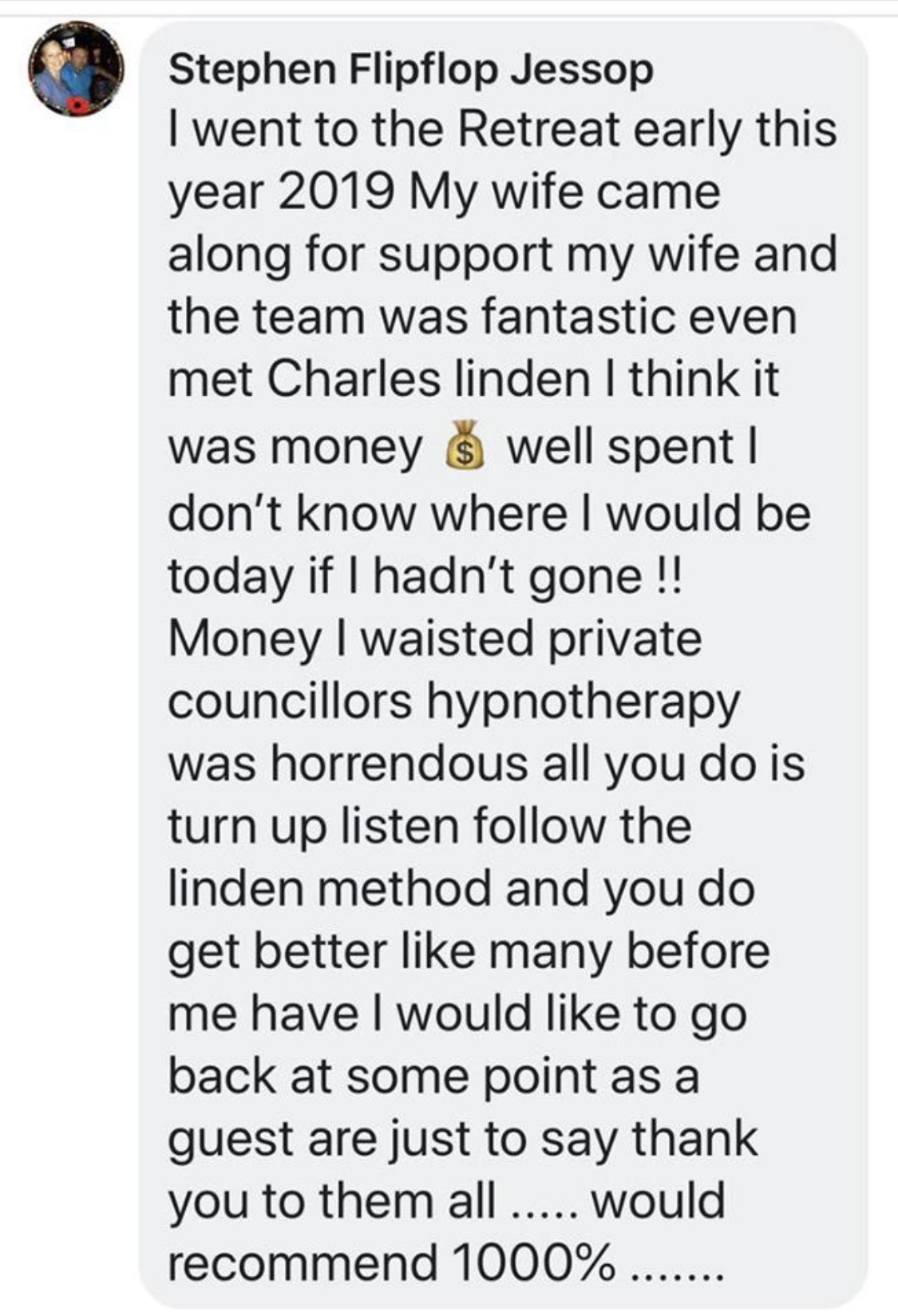 Linden Method review testimonial 8